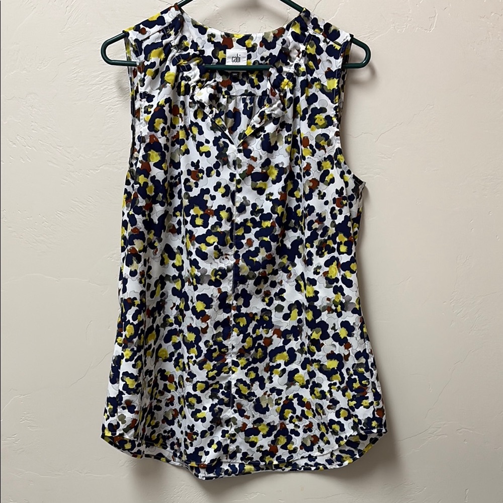 CAbi Women's Sleeveless Floral Top - Multicolor